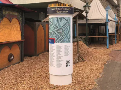 Litfaßsäule Berlin | Weihnachtsmarkt Hannover