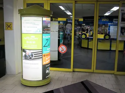 Litfaßsäule Hinterleuchtet - EKZ