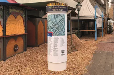 Litfaßsäule Berlin - Weihnachtsmarkt Hannover