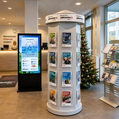 Prospektsäule Jobcenter Herne