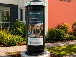 Litfaßsäule Outdoor - Winfriedschule Fulda