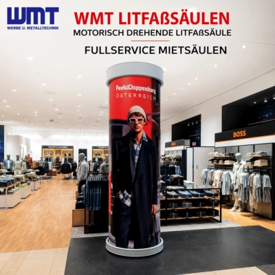 Litfaßsäule Silas - Drehmotor - P&C Wien