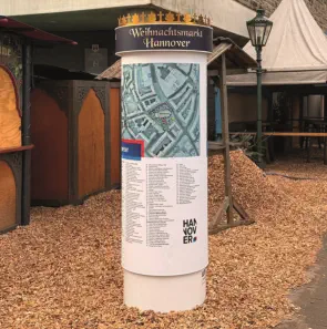 Litfaßsäule Berlin | Weihnachtsmarkt Hannover