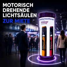 Lichtsäule Hinterleuchtet für Messestände und Events