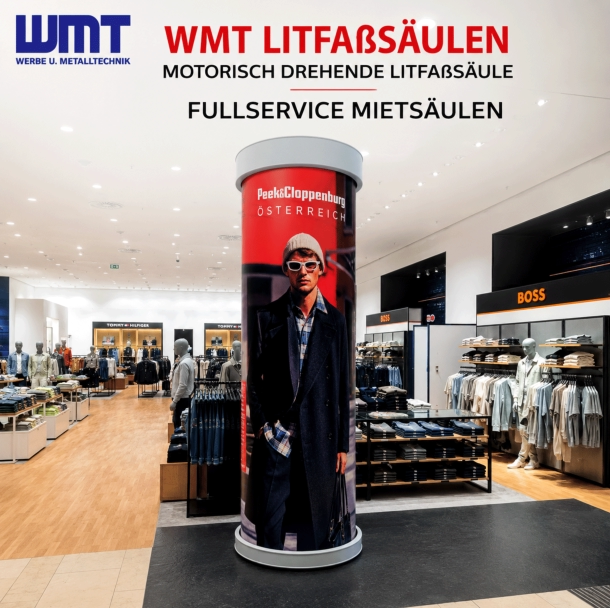 Litfaßsäule Silas - Drehmotor - P&C Wien