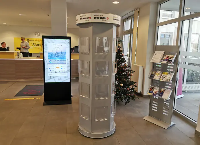 Prospektsäule Jobcenter Herne